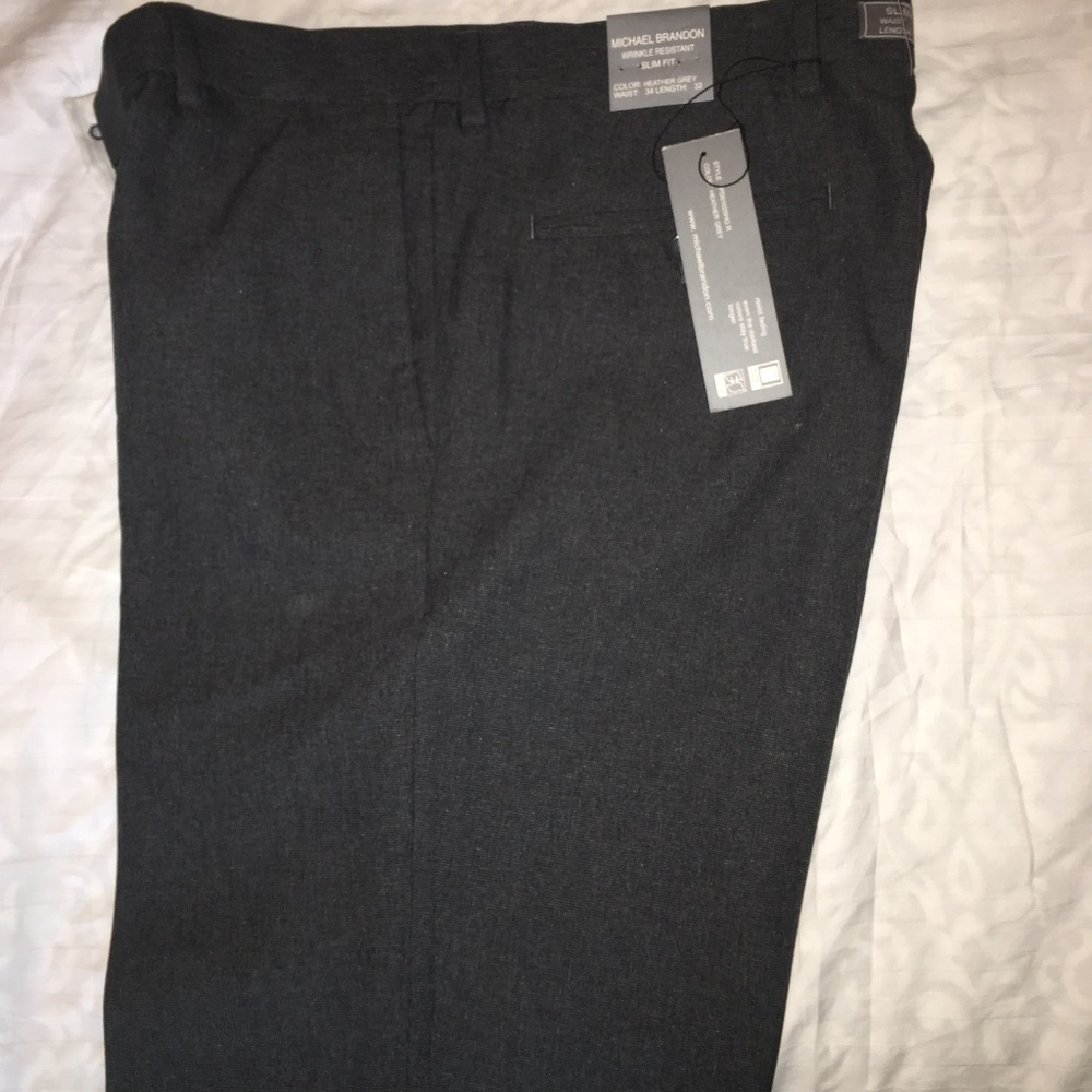 Michael Brandon wrinkle resistant mens pants 34/32